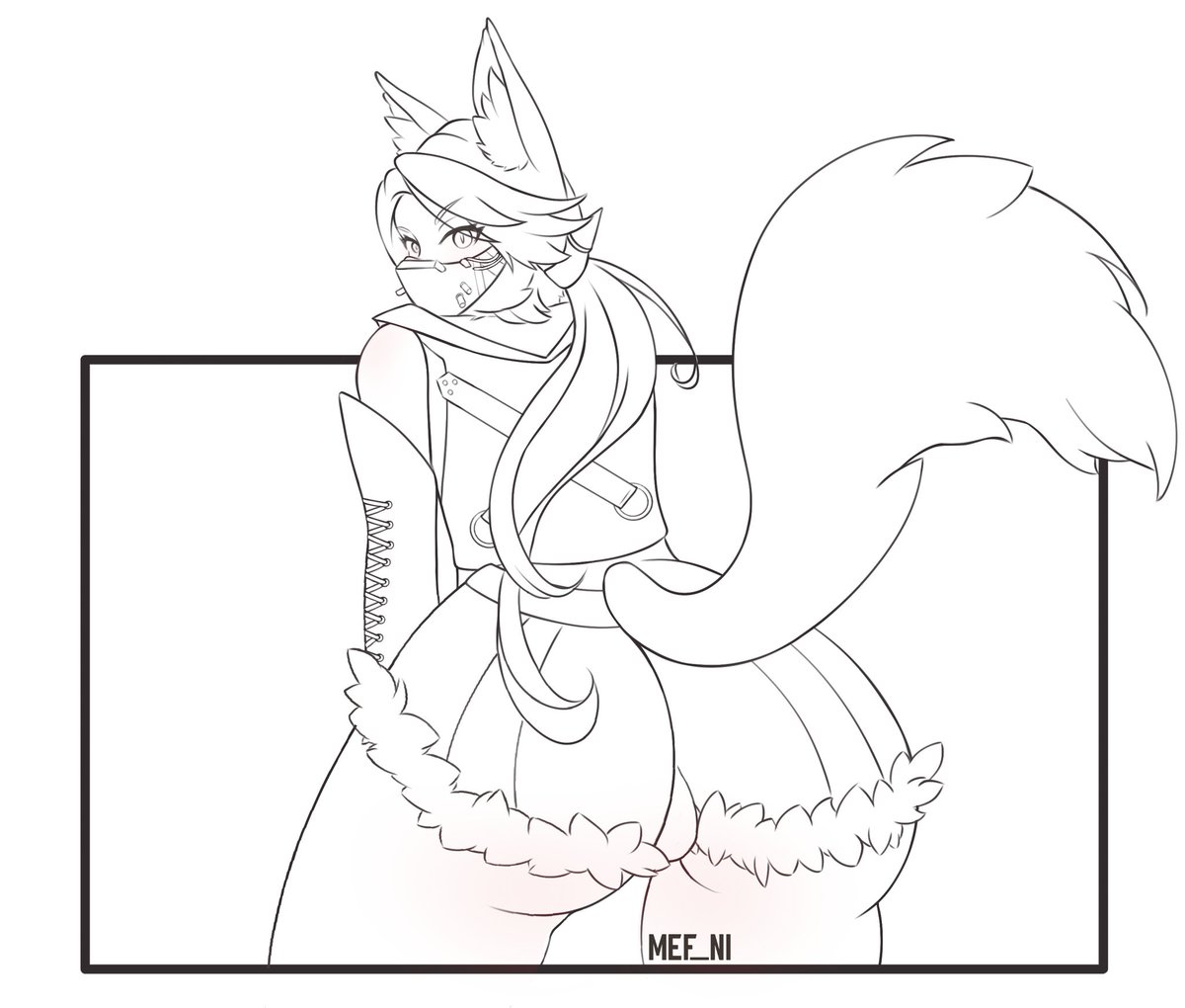 mef_ni's tweet image. Day 9🔥 #OneButt_OneDay
Art for the one who guessed the butt earlier🔥
#pulchra #zzz