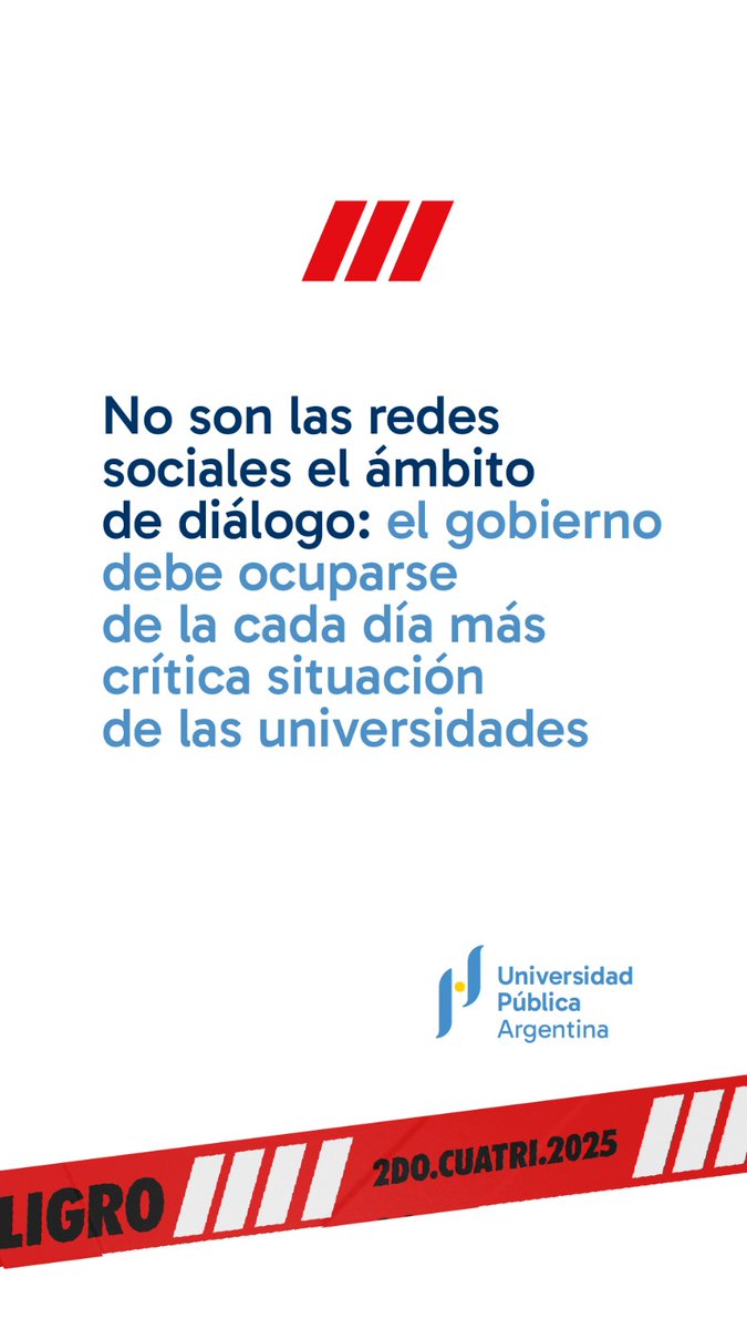 El CIN advierte que «sin soluciones del gobierno, peligra el segundo cuatrimestre»

El organismo que agrupa a rectoras y rectores sostiene que el gobierno "corre el eje de la discusión" en lugar de atender "la crítica situación" de las universidades.

uncoma.edu.ar/noticias-unive…