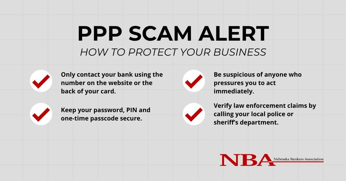 🚨Scam Alert 🚨

Scammers are targeting Paycheck Protection Program loan recipients by impersonating bankers and law enforcement. They’re using SBA loan data to trick businesses into sharing banking info or sending payments. Learn more about the scams: buff.ly/wVsYuGZ
