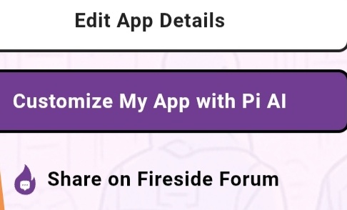 SuperPi666's tweet photo. 🟣
Now you can share your custom app On Fireside
You can edit the app description
🔥
Like
Retweet
Follow
Wait for the next updates
🟣 https://t.co/tfdXZwidxW
