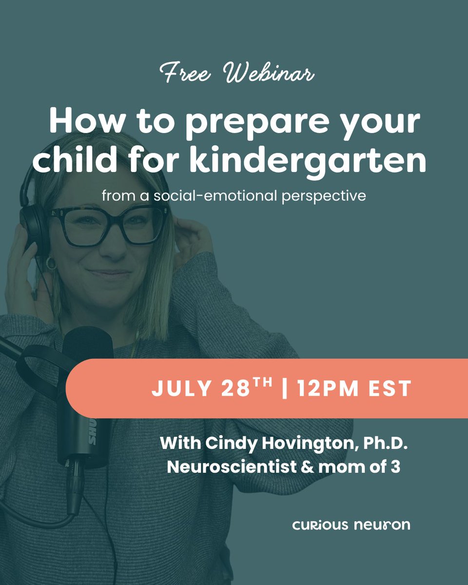 FREE science-backed webinars for parents focused on your emotional health and your child's. Presented by me, neuroscientist and Founder of Curious Neuron. See you there! tremendous-hustler-7333.kit.com/989145490b