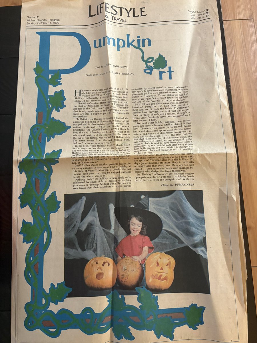 Been going through my grandparents house and found this from when my dad was working for the Midland Reporter Telegram.