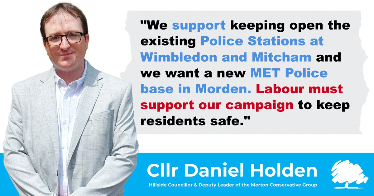 .<a href="/DanHolden85/">Cllr Daniel Holden</a> calls for #Labour to join the #Conservative campaign for a new #METPolice base in #Morden