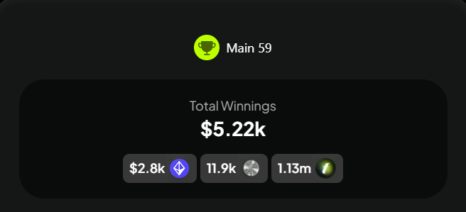 0xTrapdoor's tweet photo. Try beating any of the current top players and taking 1st place in the elite and gold league's in this game - Yes its  a game theory based endeavor of the highest level...not some random "socialfi" thing as is seen by  the vast majority in this space

I will give you 5eth instantly if you can do that in the next 5 weeks 🍻

At the end of this journey (if you decide to take it) you will understand the answer to your question on multiple fronts and probably also be an addict of the game and join us in weekly theory crafting

My weekly earnings (as an example).

This is now 52 weeks+ constantly every single Thursday. Course it was a lot lesser when i started👇