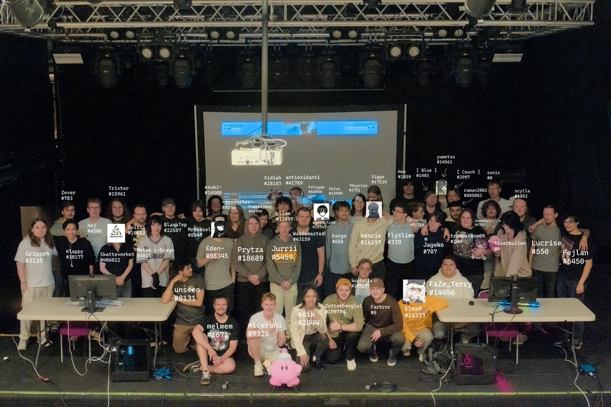 Group picture from Osu Sweden LAN 2025, plus some random good pictures from the event!
