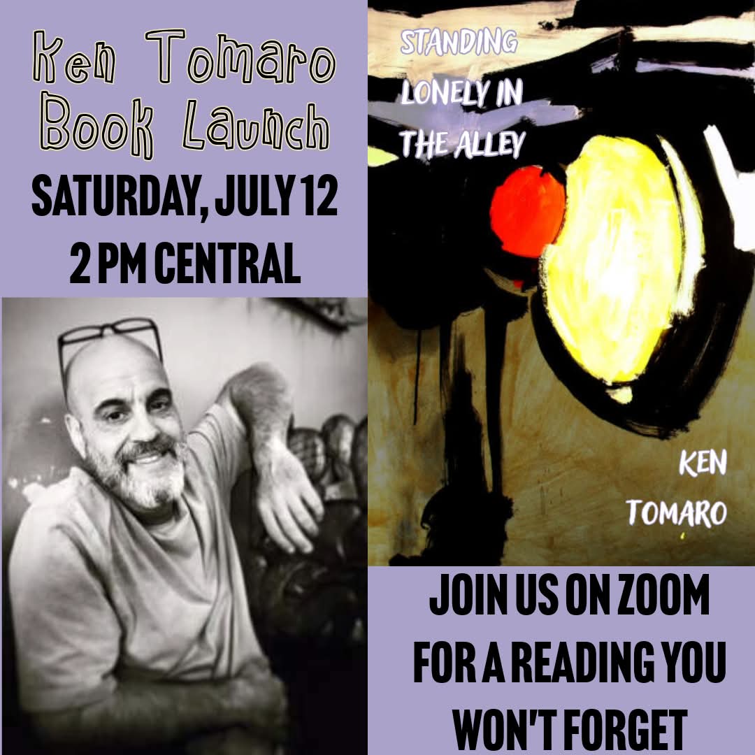 Join Ken Tomaro this Saturday as he reads from his latest collection "Standing Lonely in the Alley." 
linktr.ee/GnashingTeethP…