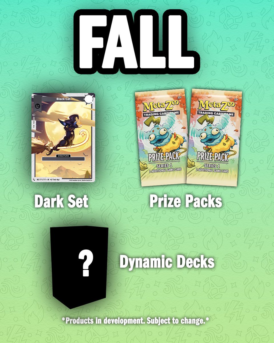 🎥 Missed our latest OP video? Don’t worry—we’ve got you covered, Caster.

Here’s a quick snapshot of what’s coming to the world of MetaZoo:
✨ Special OP packs
🔢 Serialized cards
🤝 New ways to play in-person with fellow Casters

It’s an exciting time to be part of the MetaZoo