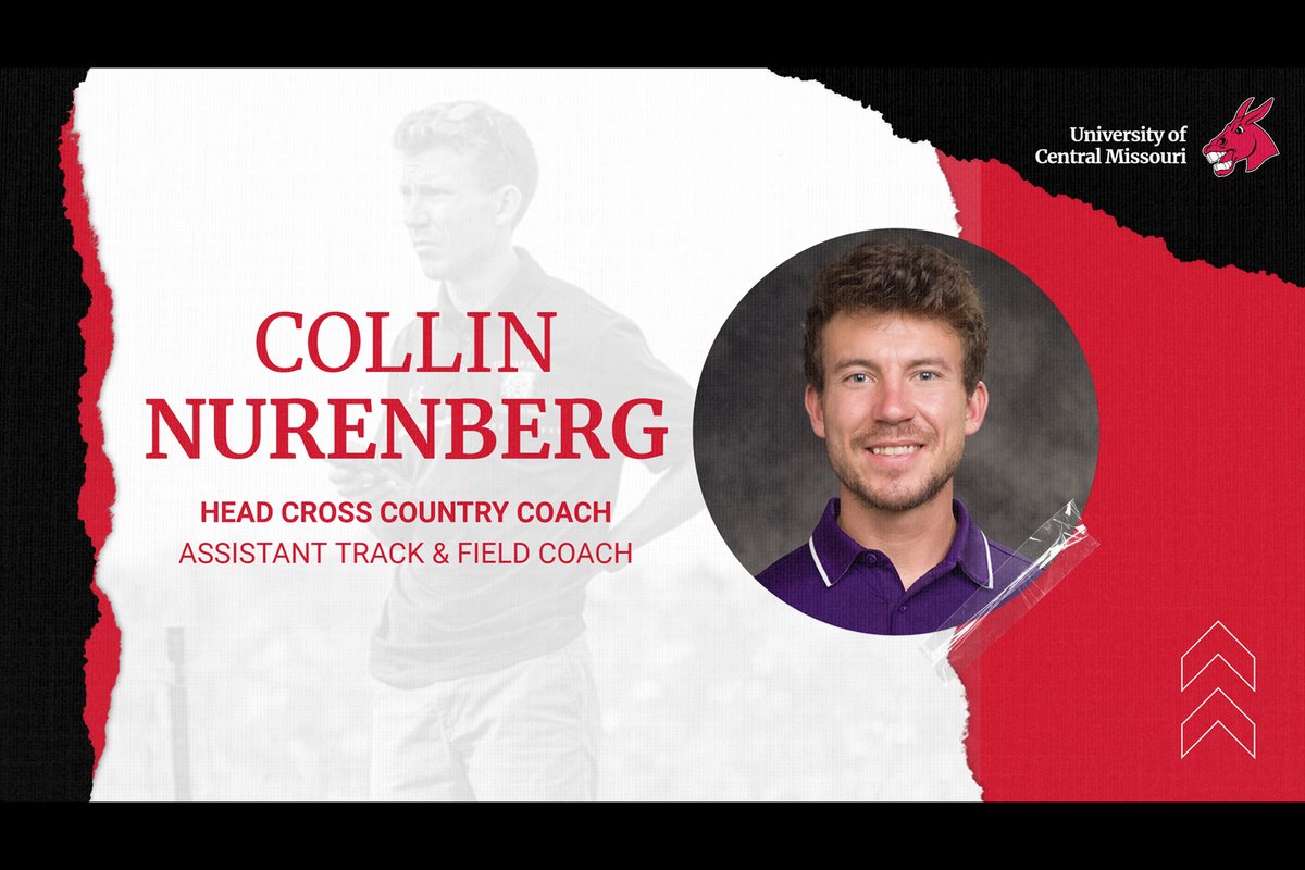 UCM Mules & Jennies (@ucmmules) on Twitter photo Collin Nurenberg has been named the next UCM Head Cross Country Coach and an Assistant Coach for <a href="/UCMTF/">UCM Track and Field</a>❗️
Welcome to the <a href="/UCentralMO/">University of Central Missouri</a>, Coach Nurenberg❗️
📝 | bit.ly/4kr1dwr
#teamUCM Collin Nurenberg has been named the next UCM Head Cross Country Coach and an Assistant Coach for <a href="/UCMTF/">UCM Track and Field</a>❗️
Welcome to the <a href="/UCentralMO/">University of Central Missouri</a>, Coach Nurenberg❗️
📝 | bit.ly/4kr1dwr
#teamUCM