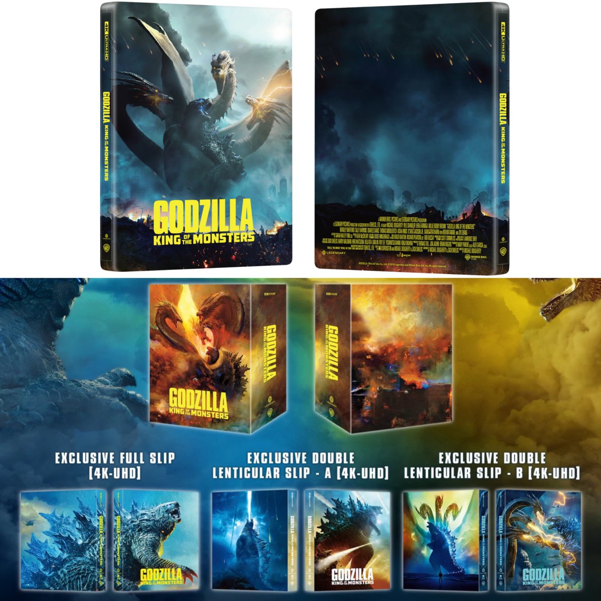 Godzilla: King Of Monsters 4K UHD Steelbook coming in September