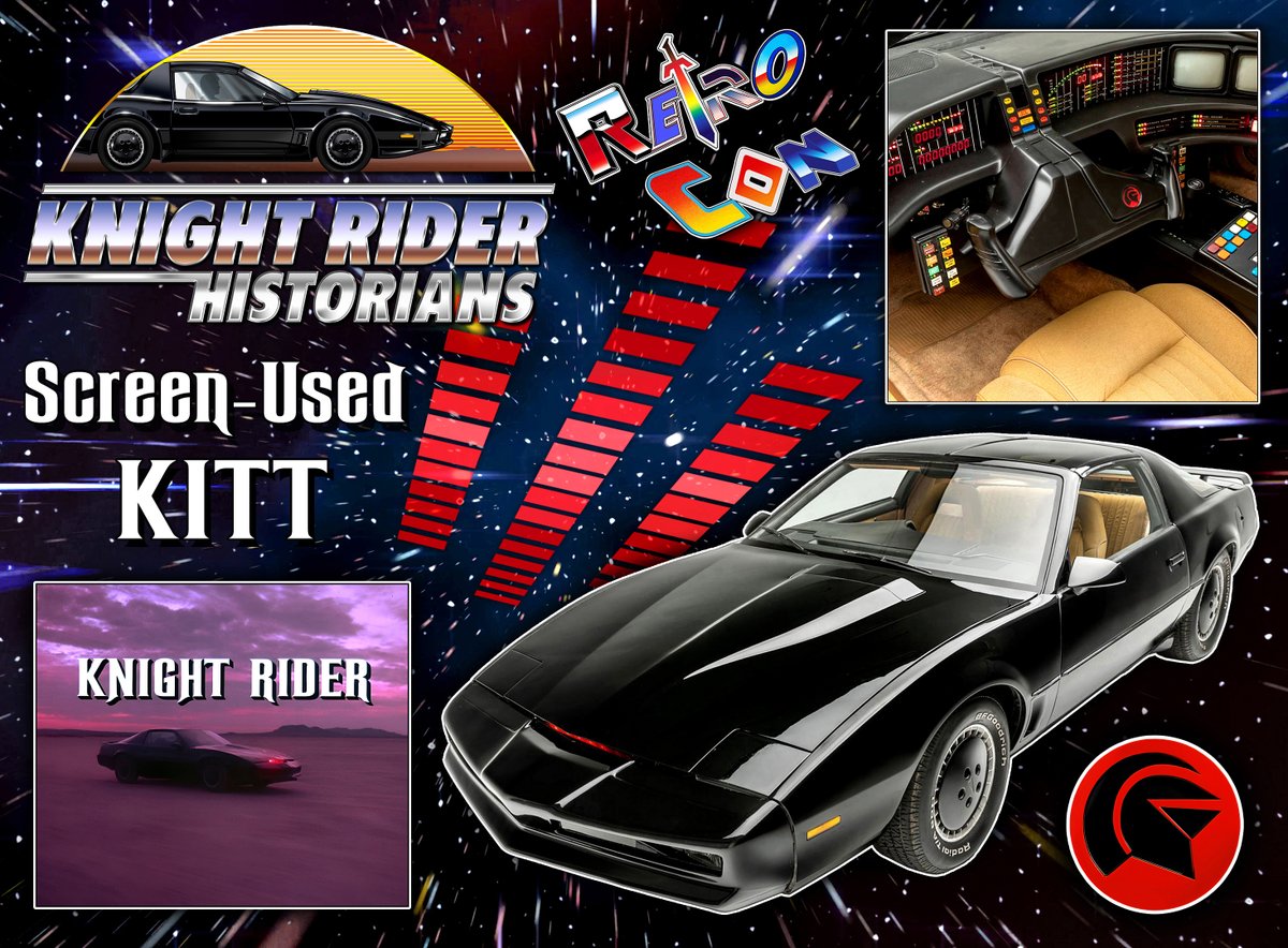 Meet the Knight Rider Historians from youtube at Retro Con 2025! They'll be bringing along their screen-used KITT. Used as back-up to the primary car, dedicated interior car, and as KARR in season 3!

 #knightrider #kitt #karr #tvcars #transam #80s #80stv #80stvshows #glenalarson