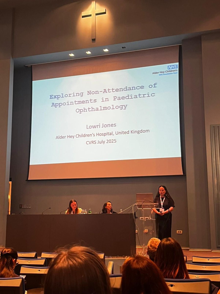 Our orthoptists Chloe and Lowri are at <a href="/CVRSoc/">CVRSoc</a> conference in Croatia, to present recent research on non attendance in paediatric ophthalmology, and the clinical pathway for optic disc swelling. These meetings are vitally important for best practice to be shared👏🏻