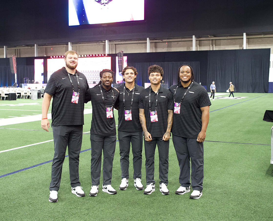 I would be remiss if I didn't shout out these guys and Coach Campbell for their representation of Iowa State at #big12mediaday yesterday. 

Great guys and great Cyclones. Lucky to work with them!

📸 <a href="/Brad____Fran/">Brad Frandsen</a>