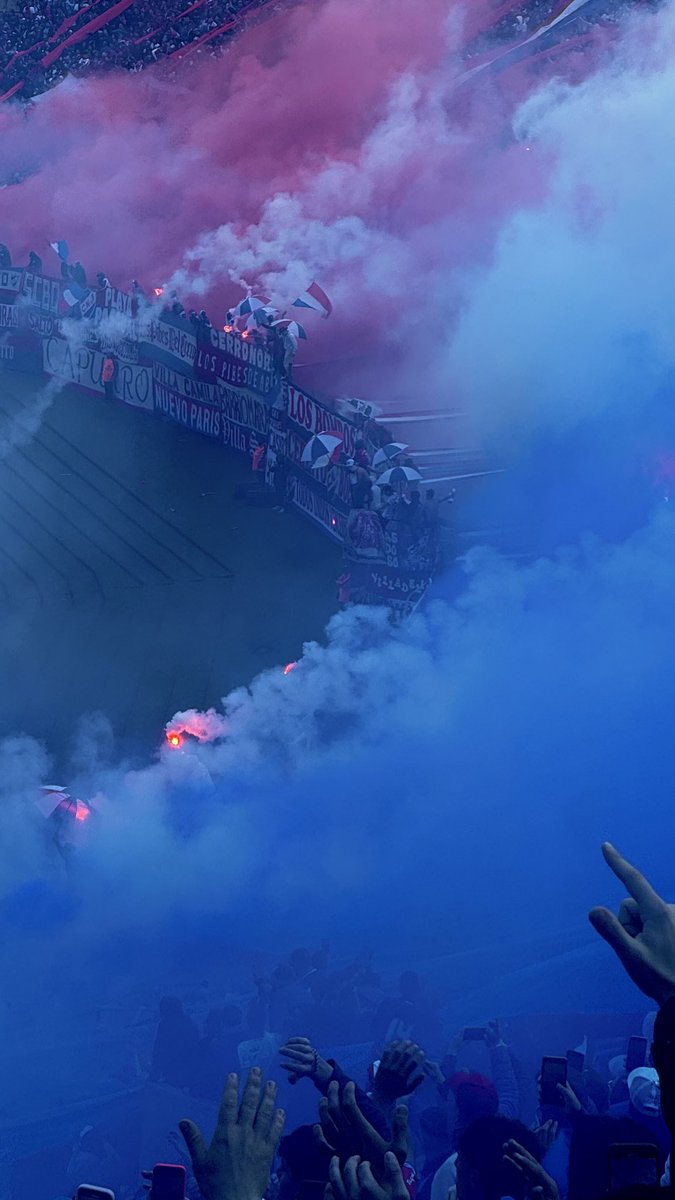 7411Hinchada's tweet photo. La hinchada y los jugadores 🇫🇷

#FiestaEnTresColores https://t.co/KKGQ4pP9Xn
