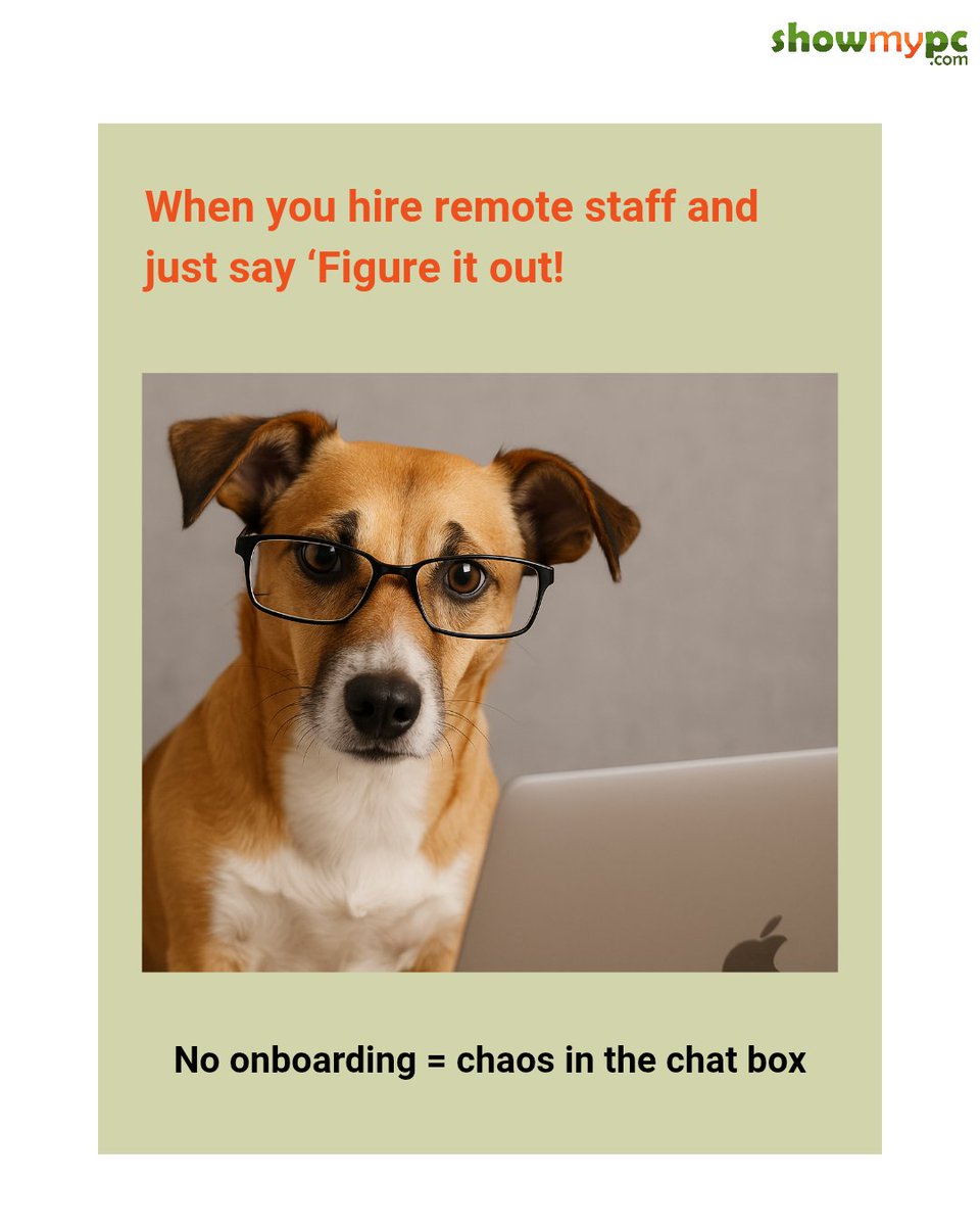 showmypc's tweet image. Hiring remote isn’t the problem.
Not training them is. 🙃
👉 Start onboarding like a pro.

Learn more:
showmypc.com

#remoteworktips #virtualteam #workfromhome #onlinebusiness #digitalworkplace #teamcommunication #remotestaff #onboardingmatters #businesstipsdaily