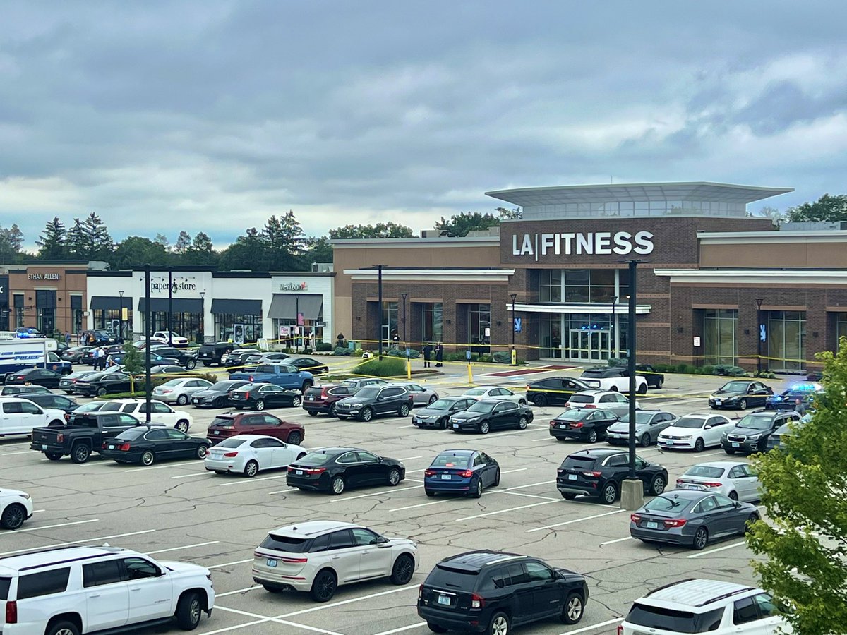 RyanWelchPhotog's tweet image. Cranston police investigating a shooting in Garden City earlier today. This occurred in the parking lot outside of LA Fitness. Police say it was a very targeted attack, and none of the (at least) 5 rounds shot hit anybody.
