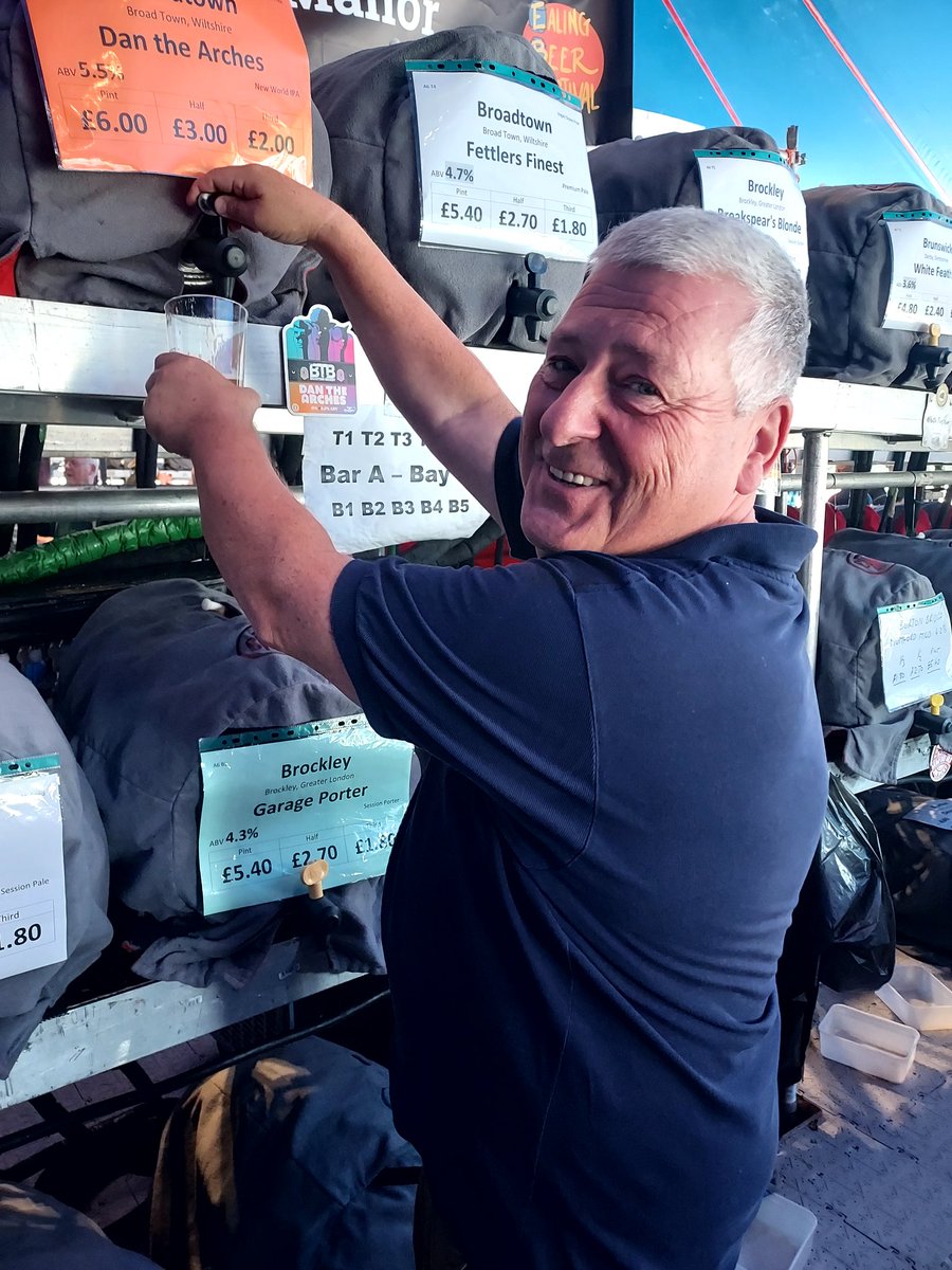 Ticked that one off the bucket list.
Part of my ongoing volunteer work /  community payback scheme saw me pulling pints and making people happy today. 
Festival of beer, Ealing.