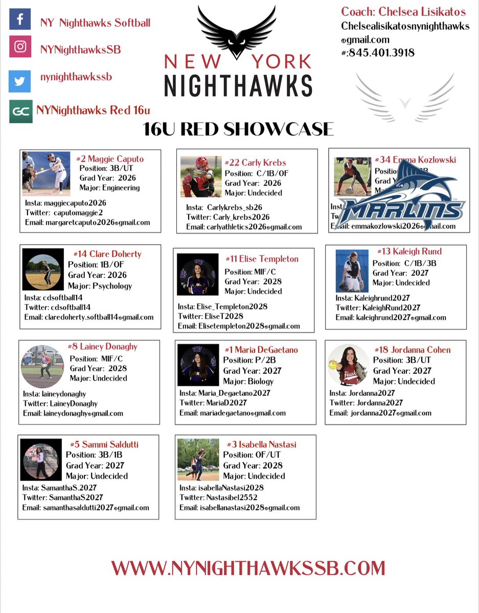 NYNighthawksSB's tweet photo. 16U Red &amp; 16U Black PPC https://t.co/OmeTGVb497