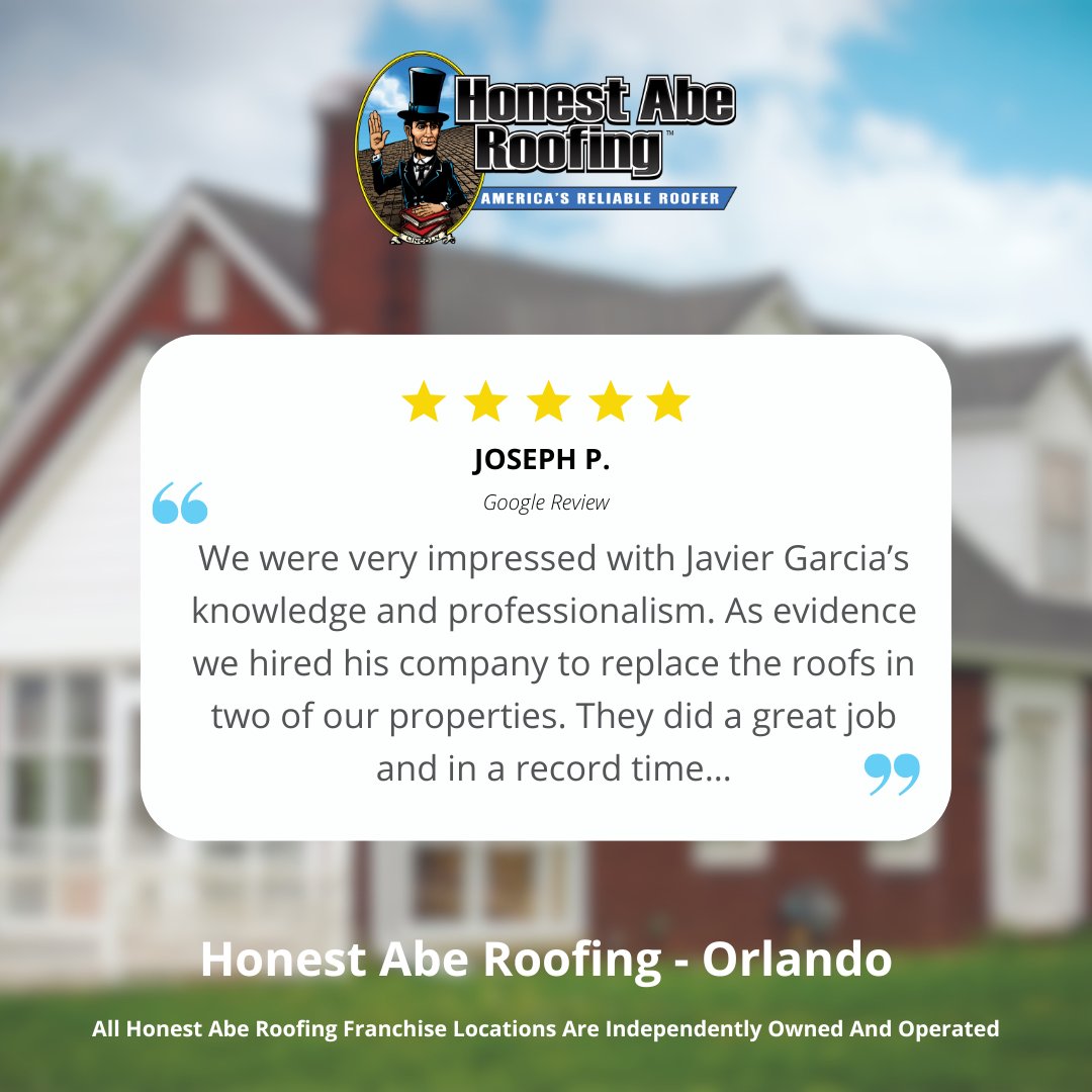 HAR_Orlando's tweet photo. We’re over the moon to receive this glowing 5-star review from our amazing customer! 🌟 Thank you for trusting Honest Abe with your home—your kind words fuel our drive to deliver unbeatable service. Ready to experience the same care?
📅https://t.co/Q3a1EtGiY8 
📞407-887-ROOF https://t.co/bxgRPv4UzW