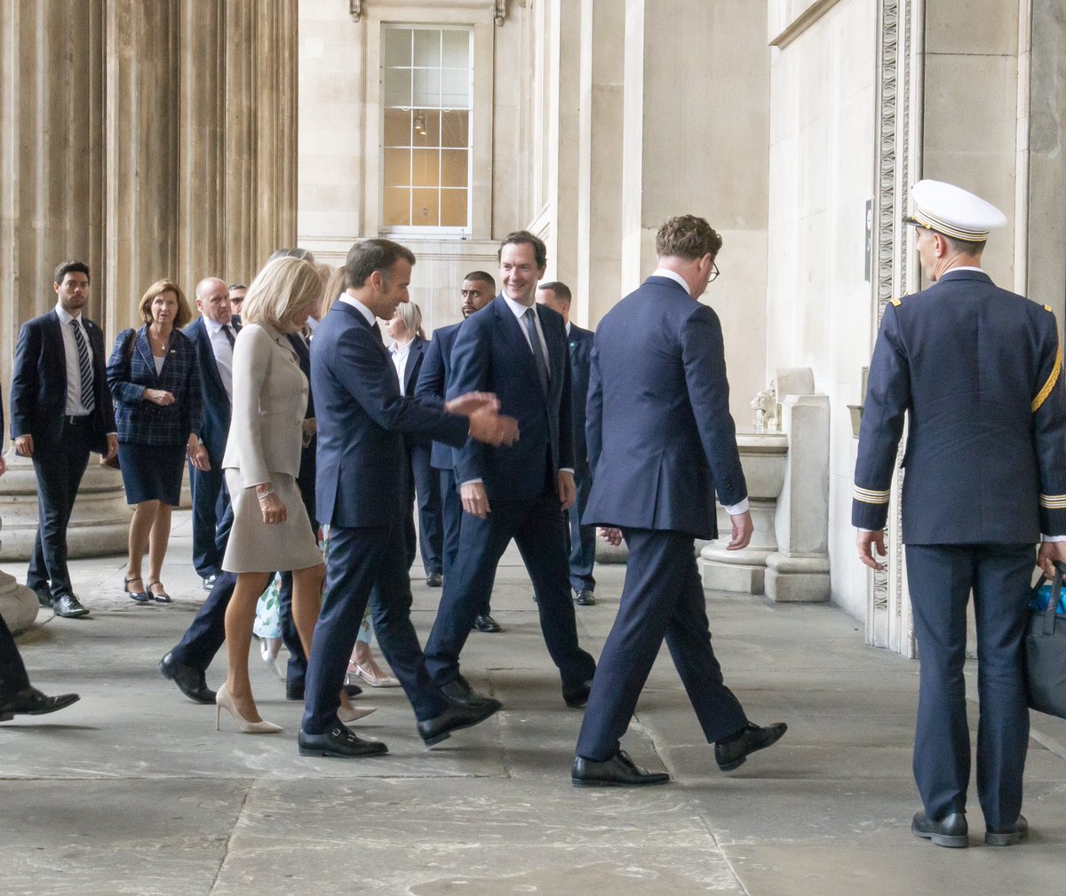 George Osborne (@george_osborne) on Twitter photo Great to welcome President Macron and Prime Minister Starmer and their spouses <a href="/britishmuseum/">British Museum</a> - the deal is done and the Bayeux tapestry is coming next year. Can’t wait. Great to welcome President Macron and Prime Minister Starmer and their spouses <a href="/britishmuseum/">British Museum</a> - the deal is done and the Bayeux tapestry is coming next year. Can’t wait.