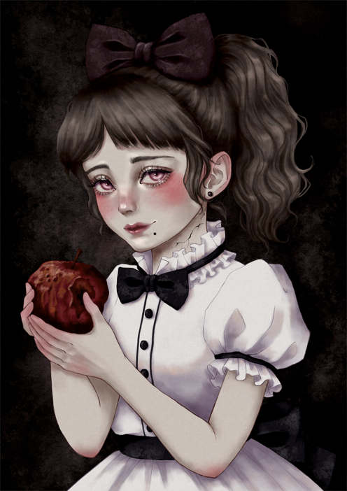 Yumirin792's tweet photo. 🌹NEW DROP🌹
🕯️Vanitas Collection🕯️
#1 Rotten Apple
Once sweet and fragrant, the fruit now quietly decays.
Beauty is not allowed to remain.
Even while bearing the weight of its own ruin,
it still shone—briefly, yet undeniably.
🔗 LINK https://t.co/rQfGjeNXPT