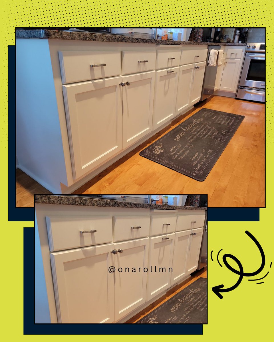 Onarollmn's tweet image. This crisp white finish brought so much light into the space—proof that color changes everything! 🤍🤍

#WhiteKitchenGoals #CabinetPainting #KitchenCabinetUpgrade #PaintedNotReplaced #OnARollLLC #minnesota
