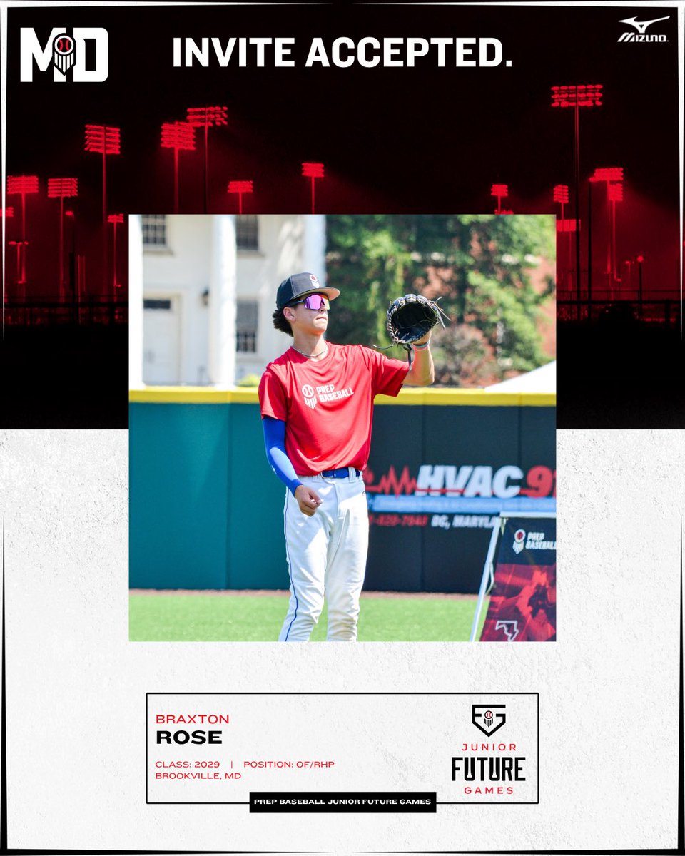 PrepBaseballMD's tweet photo. 𝐖𝐄����𝐂𝐎𝐌𝐄 𝐓𝐎 𝐓𝐇𝐄 𝐒𝐐𝐔𝐀𝐃 👊

‘𝟮𝟵 𝗕𝗿𝗮𝘅𝘁𝗼𝗻 𝗥𝗼𝘀𝗲 (@OLGCHSBaseball) will be at @LakePointSports representing #TeamMaryland 🦀 at #PBJFG25.

Who's Next?!

👤 https://t.co/E4NwAkcwA0

#BeSeen https://t.co/rvLpchfkRU