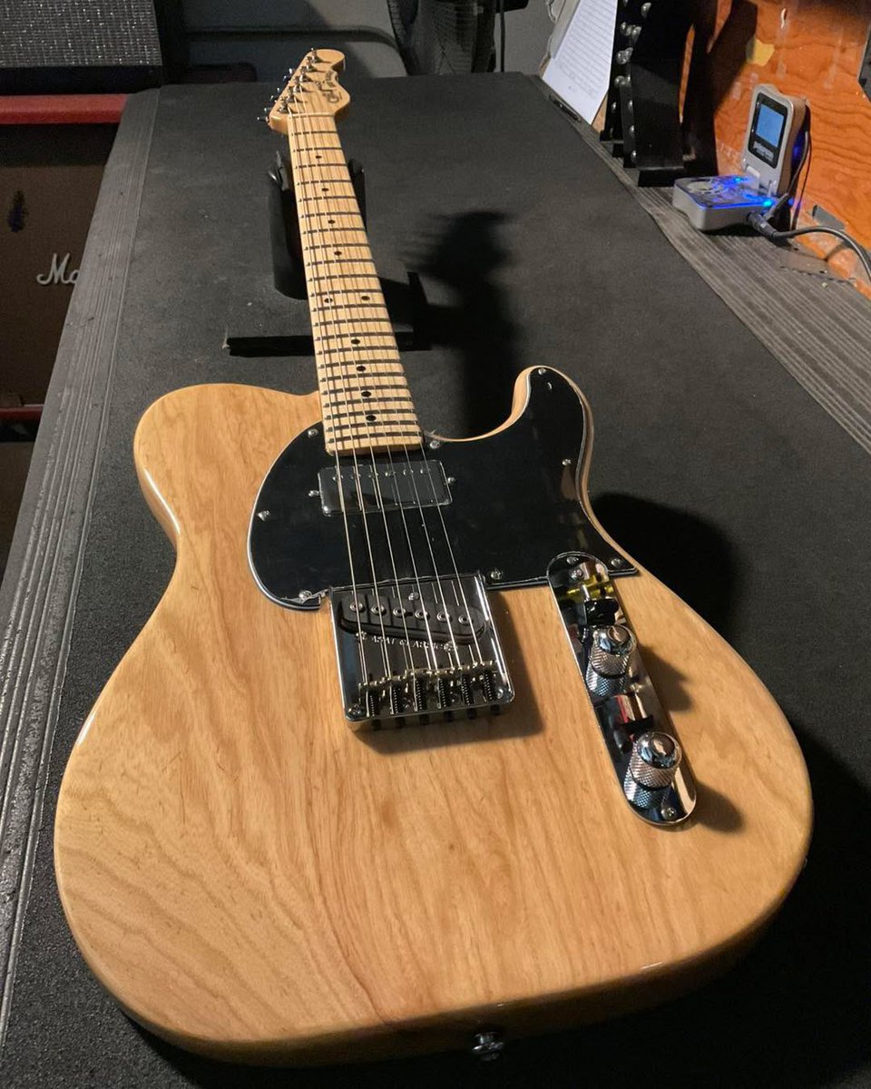 Build-To-Order ASAT Classic Bluesboy in Vintage Natural over swamp ash, front and rear contours, 3-ply black guard, hard rock maple neck with Vintage Tint Gloss finish. Built for G&amp;L Premier Dealer Rocket Music in Blacksburg, Virginia.