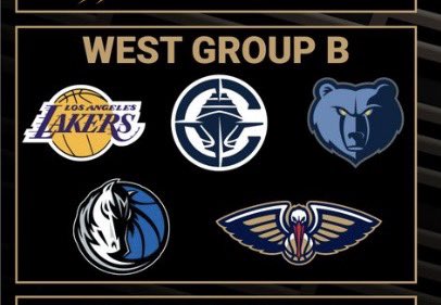 The Clippers are part of west group B! Other teams include:

— Lakers
— Grizzlies
— Mavericks
— Pelicans