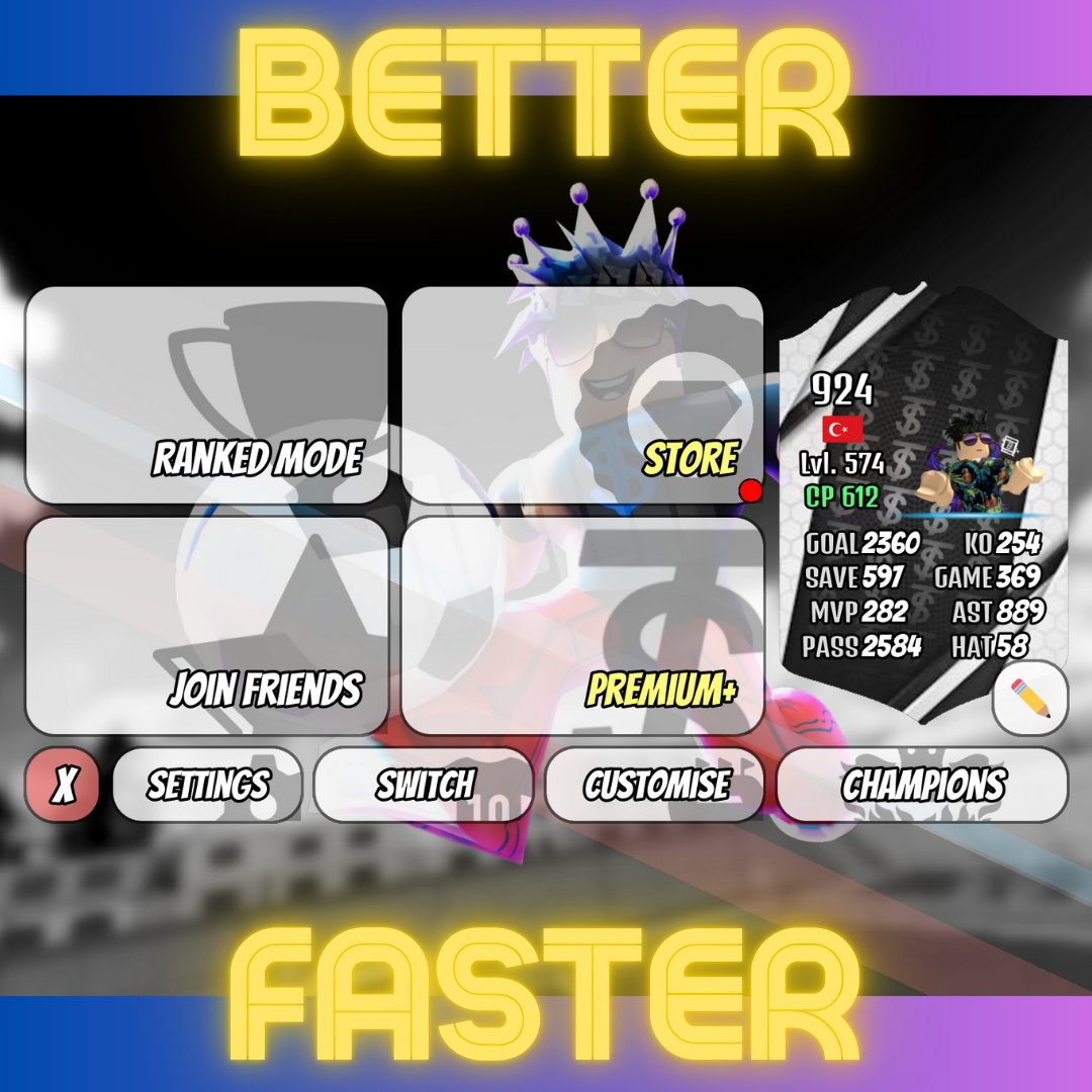 ✨ The new menu design is stronger, and ready to go!

⚽ Play: roblox.com/join/nv3k9

#Roblox #RobloxDev