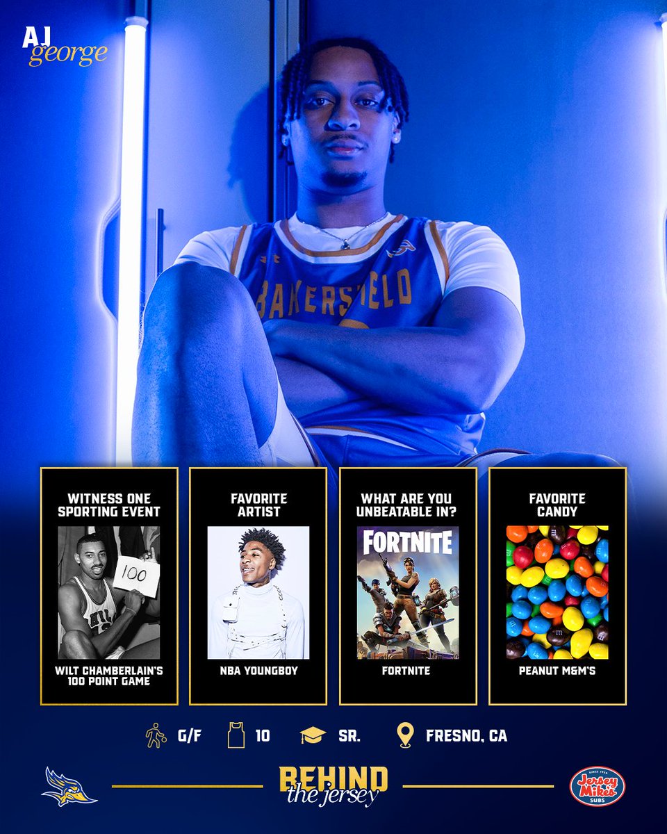 Behind the jersey with <a href="/AjGeorge14/">aj george</a> 🔥

#TeamBelieve | #RunnersOnTheRise
<a href="/jerseymikes/">Jersey Mike's Subs</a>