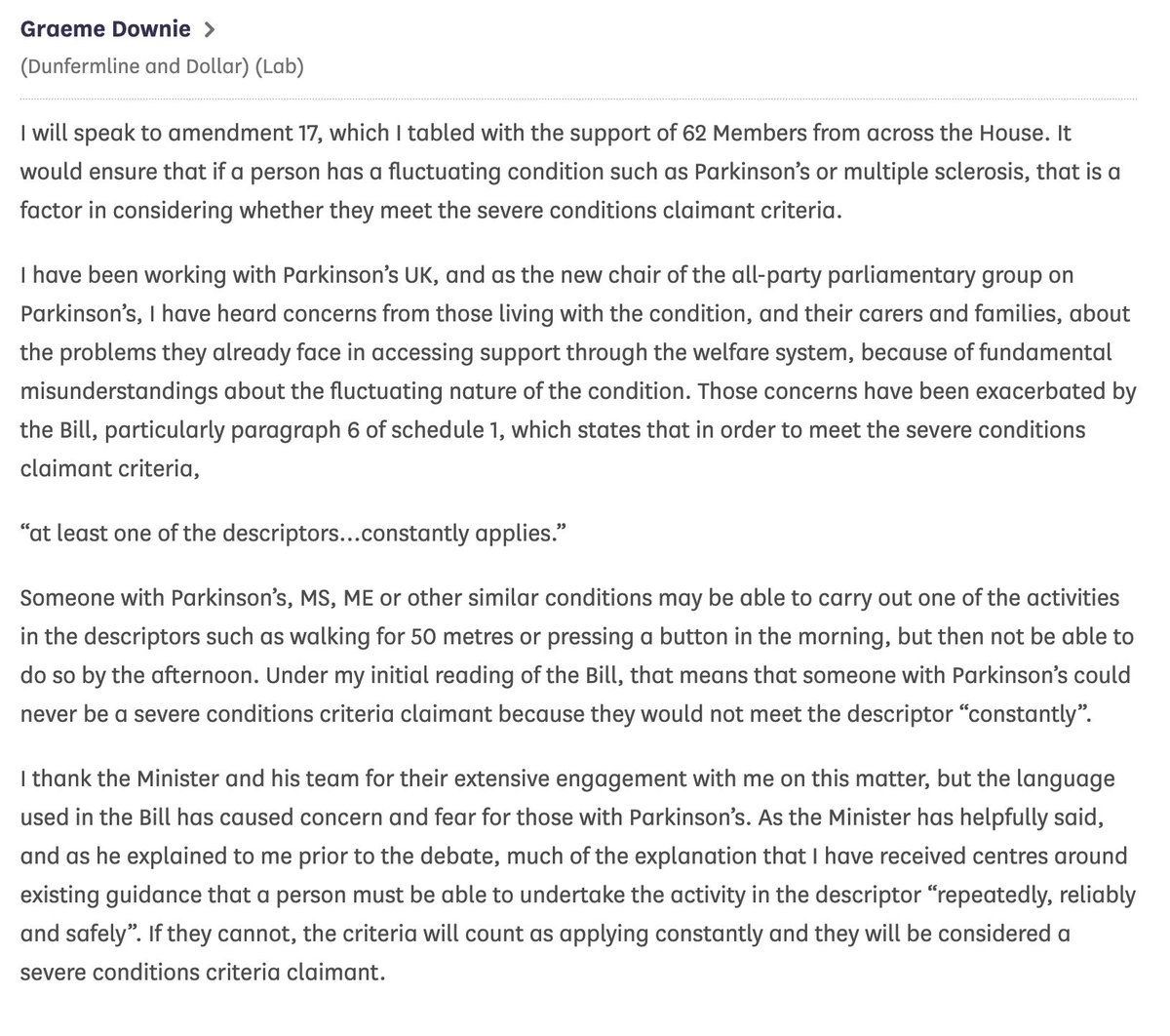 fistpumpy's tweet photo. @Shrink_at_Large Here's the relevant looking bits from what's up on Hansard so far (and the link, if you want to Ctrl+F). He answered in response to Blackman and Downie.

https://t.co/2mOpzPq3EZ https://t.co/4qKdh4oTMd