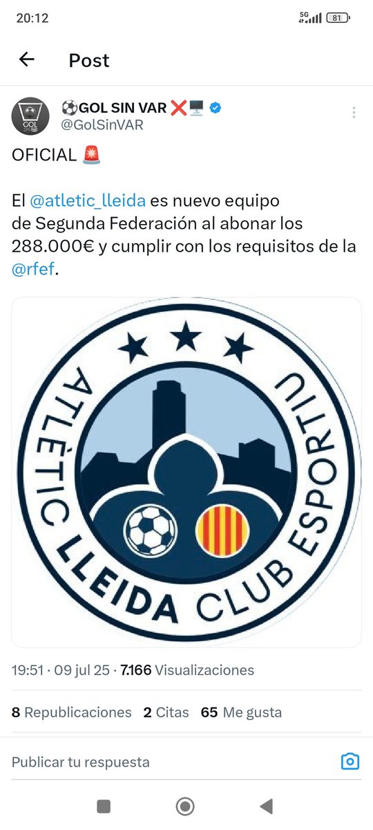 FanUDL's tweet photo. Si lo hacen en Lleida, son bienvenidos. Si el Varea no puede competir y tiene que llamarse UD Logroñés es malo. La doble vara de medir... https://t.co/D8r6kTpmNi