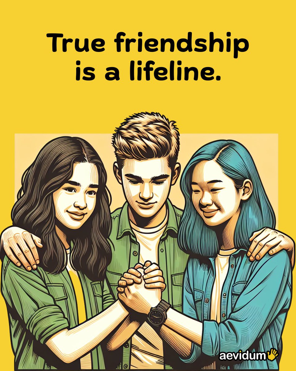 True friendship is a lifeline 💛💬 

Whether it's a laugh, a check-in, or just being there, your presence matters.

Be the friend who listens. Be the friend who sees. 

#Aevidum #YouMatter