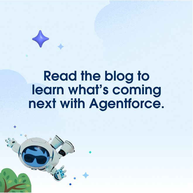 Agentforce has handled 1M support requests on Salesforce Help — and we’re just getting started. 🚀

Misty Fierro, Co-Founder of Change Authority, believes it’s a game changer when you’re up against so many deadlines.

See how AI is scaling support: sfdc.co/bPGUsZ