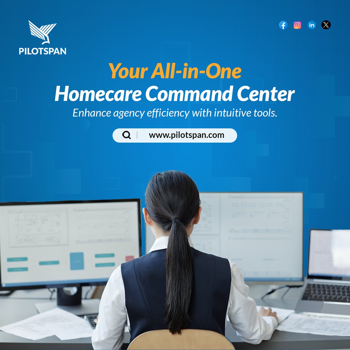 pilotspan's tweet photo. Managing care shouldn't be complicated. With our all-in-one command center, all your care needs are streamlined.📑
#Pilotspan #UnitedStates #HomeCareTech #SeamlessCare #HomeHealthServices #CareCoordination #InnovativeCare https://t.co/ZJYXJRXw4O