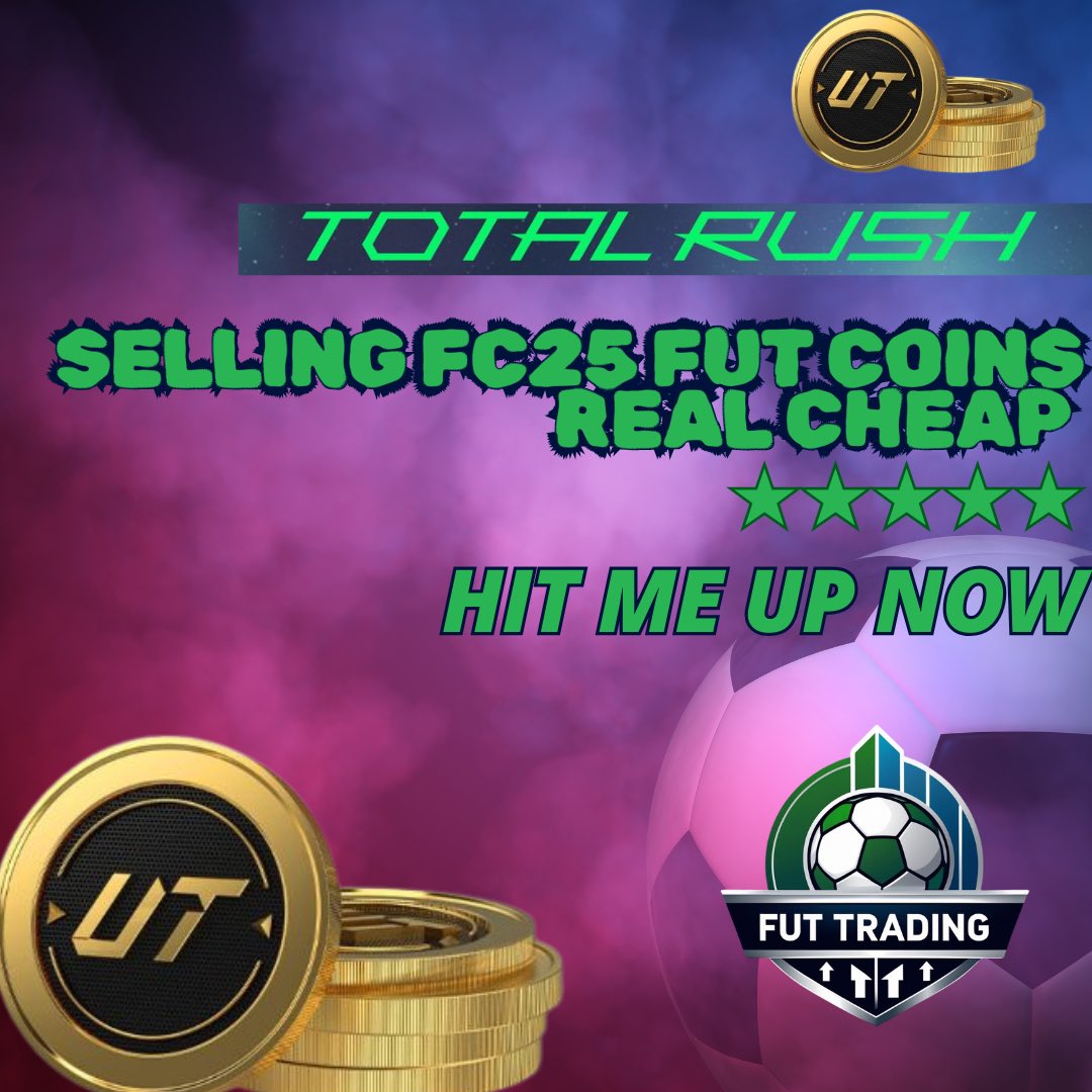 FUTxTrading's tweet image. Hello Gamers! 🎮
Selling Affordable #FC25 FUT Coins!
✅ Lightning-fast delivery
✅ 100% secure transactions
✅ Trusted seller since 2018 for all your gaming needs
✅ DM for the best prices (cheaper than the rest! 💸)
#EAFC #EAFC25 #FUTCoins #PS5 #Xbox #FUT