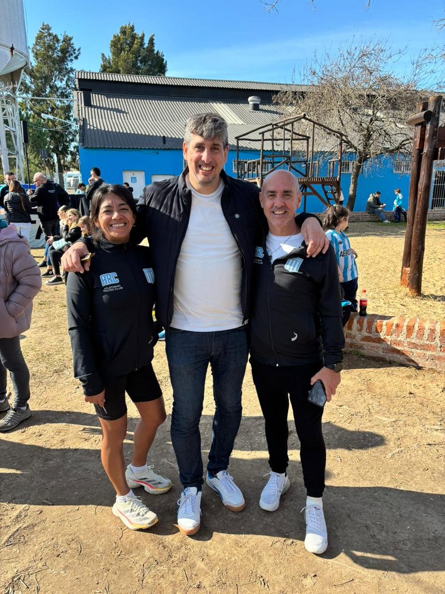 <a href="/FedeeRojas/">Fede Rojas</a> Gracias Fede hermosa jornada y había integrantes de <a href="/AtletismoRacing/">Atletismo Racing</a> acompañando