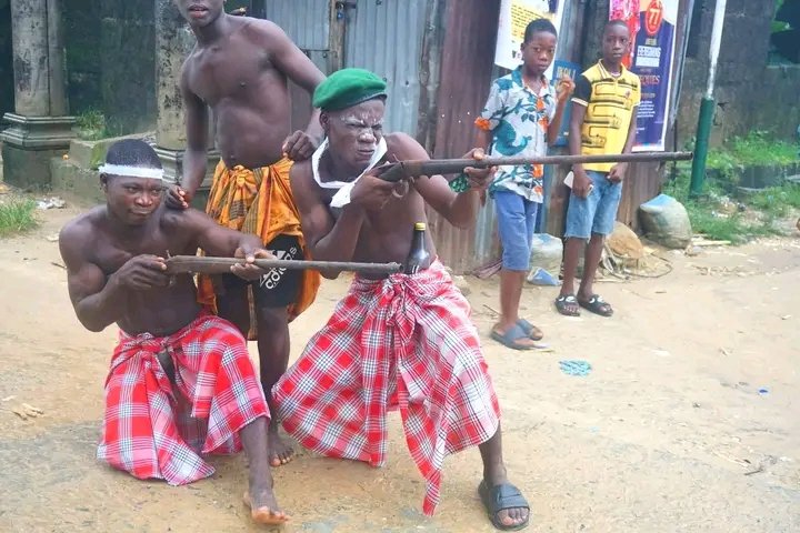 whiitetyger's tweet image. Chronicles of Unyeada Fish Festival 2025 Andoni - Eastern Ijaw people
Men mount .....