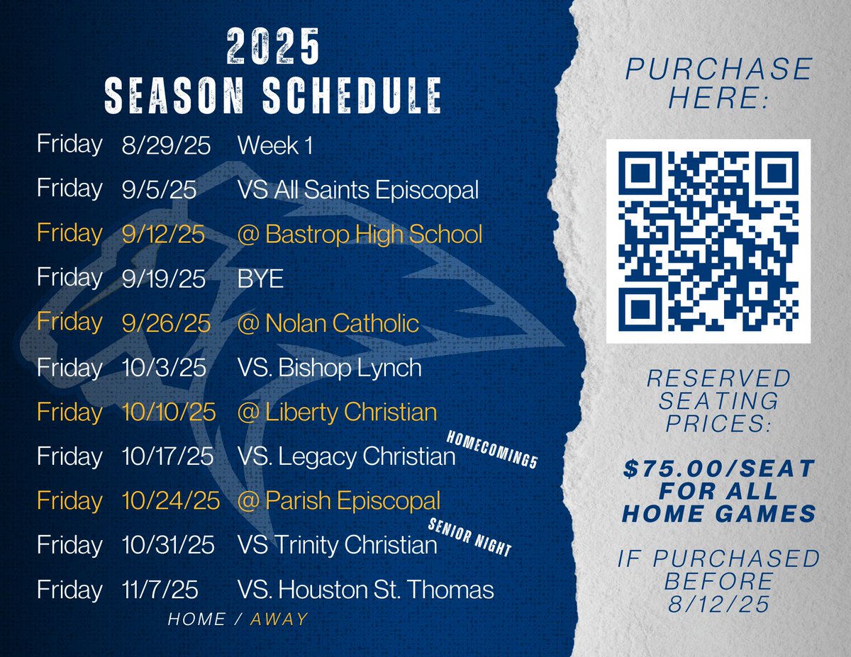 🏈 Purchase your 2025-26 Football Season Tickets today! Prices go up August 1st! 

gofan.co/season/119579 

GO LIONS! 🦁