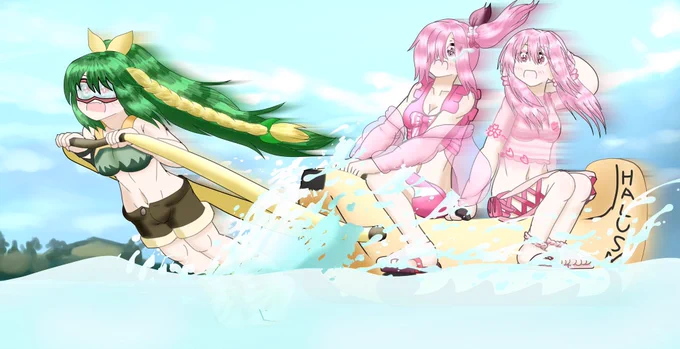 #独学でここまで成長したから一緒に頑張ろう はールサメと振り返るサメの画力 2019年1月(デジタル始めたて 2019年10月 2020年7月 2025年7月 お父さんとるーさんとの歴史が長い………! 2019年にるーさんの誕生日をお祝いしに行ったのがきっかけだったのよねー