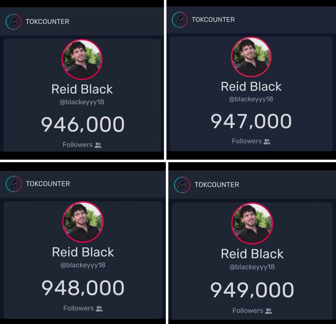945K, 946K, 947K, 948K, 949K Wednesday milestones, let's freakin' gooooo🖤🎉🖤 #roadto1million