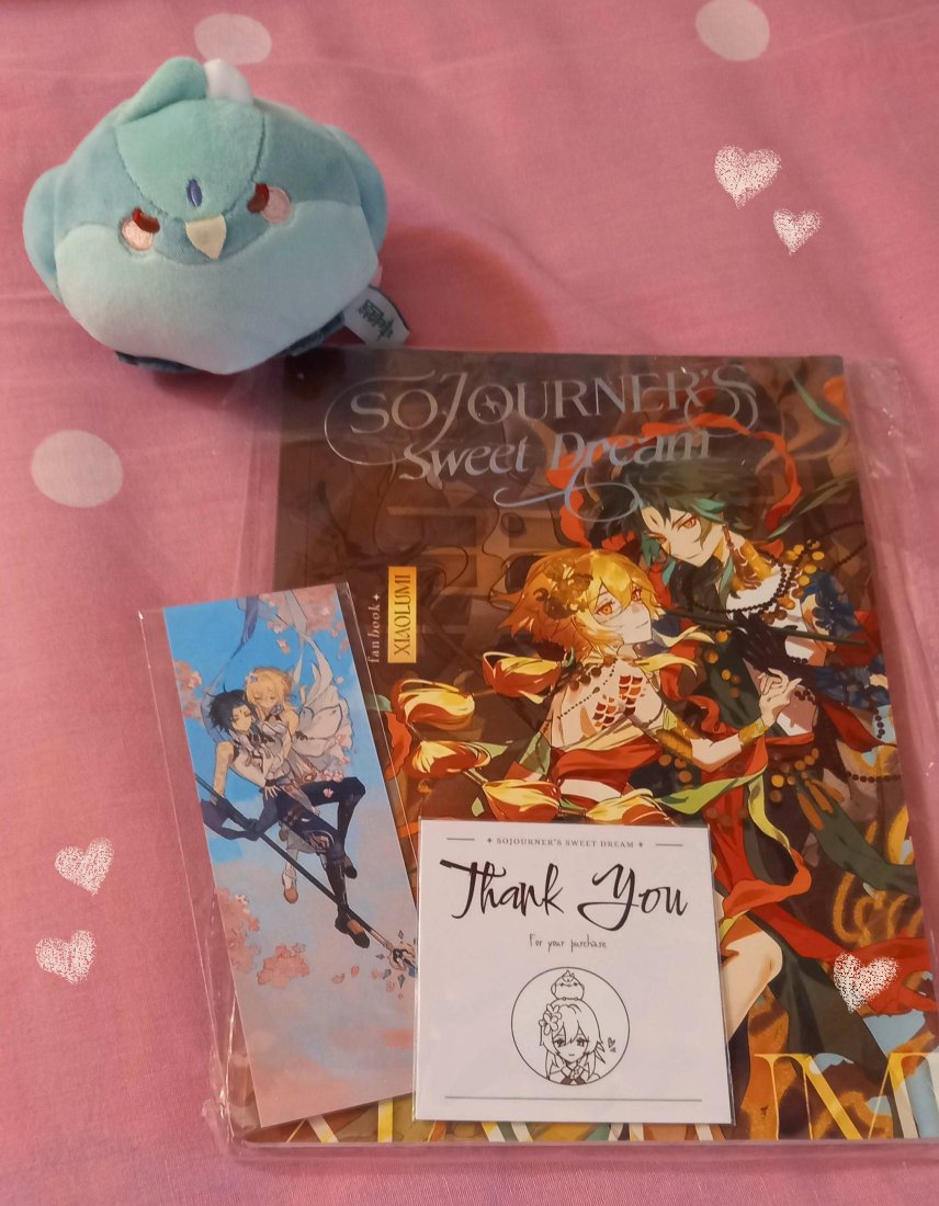 Sojourner's Sweet Dream has arrived! ✨ The book is really beautiful, thanks to everyone's hard work, both the contributors and the mods 🥹💖💖💖 

And thank you so much for having me on the project. It's been a real honor!!! <a href="/Sojrnersweetdrm/">XiaoLumi Fanzine ✦ Sojourner’s Sweet Dream</a>