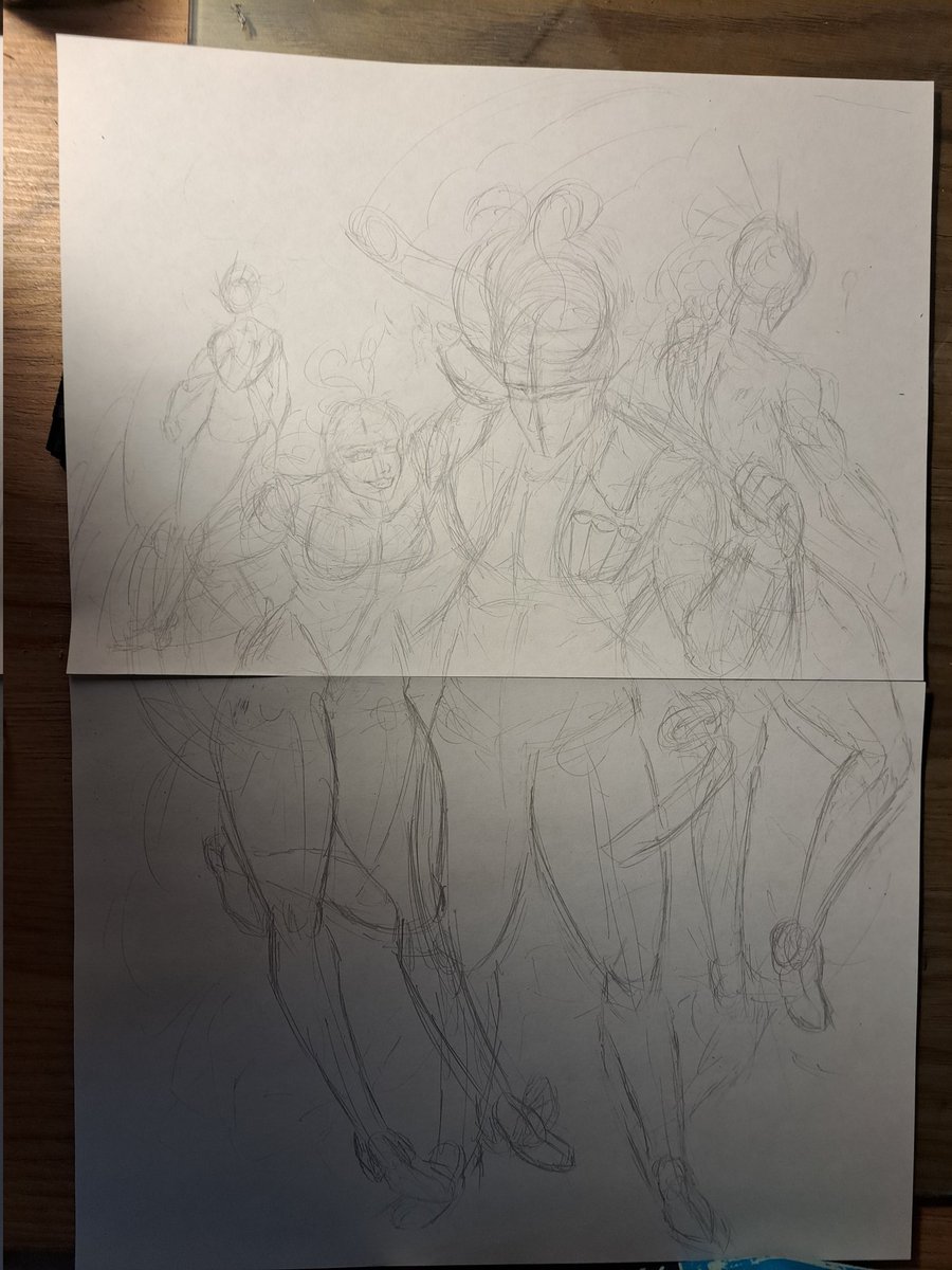 LeoTheArmada's tweet image. I wont finish the first one, but I WILL finish this second sketch!