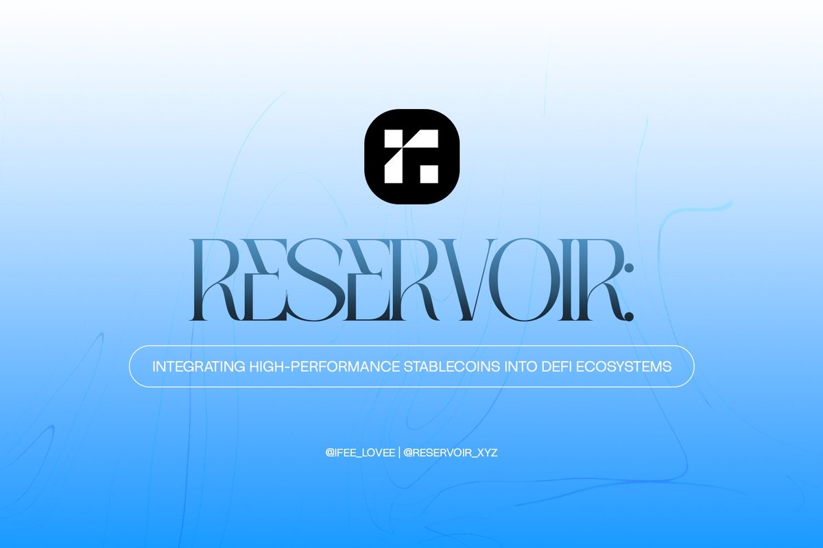 Everyone is launching stablecoins.

Few have a Peg Stability Module (PSM) with no fees.

Fewer are backed by Treasuries + on-chain lending.

And almost none are cross-chain native with yield by default.

<a href="/reservoir_xyz/">Reservoir</a> nails all three.

Here’s everything you need to know ▼