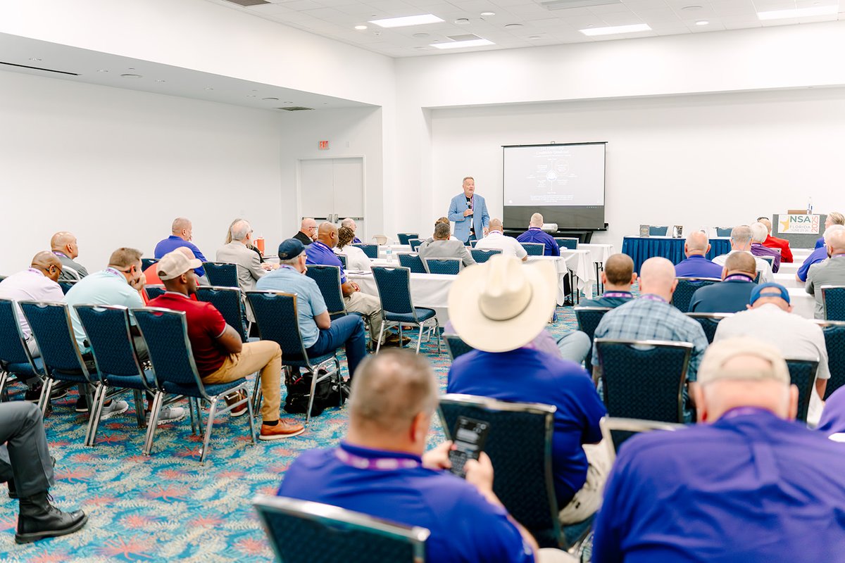 NationalSheriff's tweet image. #Sheriffs2025 Recap: On Monday June 23rd, The NSA Annual Conference officially kicked off with a powerful show of solidarity. Attendees wore purple to raise awareness for the fight against domestic violence. The morning began with the Spouses Breakfast, hosted by former First…