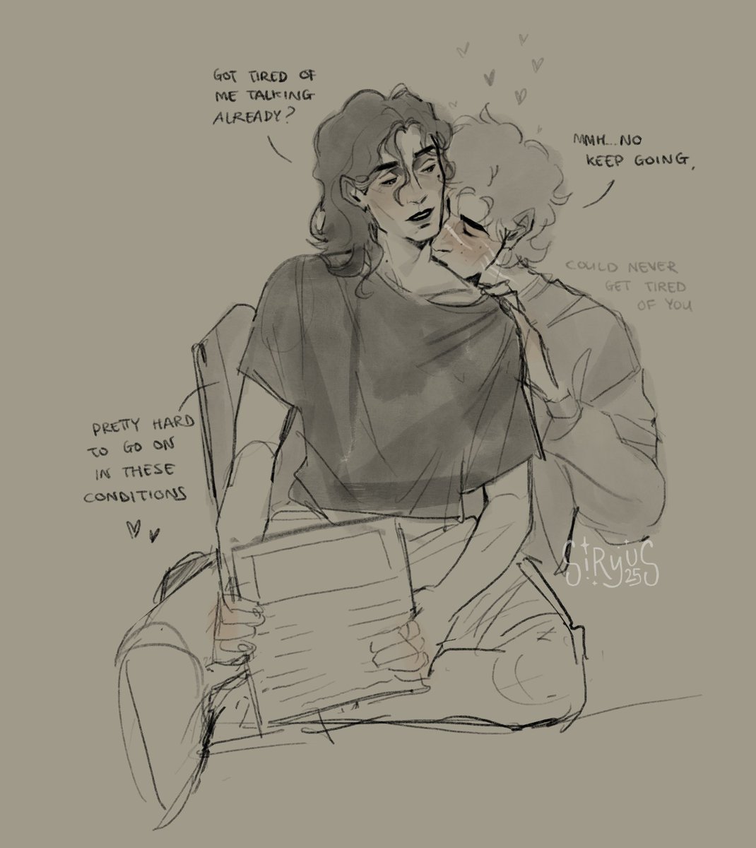 siryusart's tweet image. canโt remember if i already posted this old sketch here :'
#marauders #wolfstar