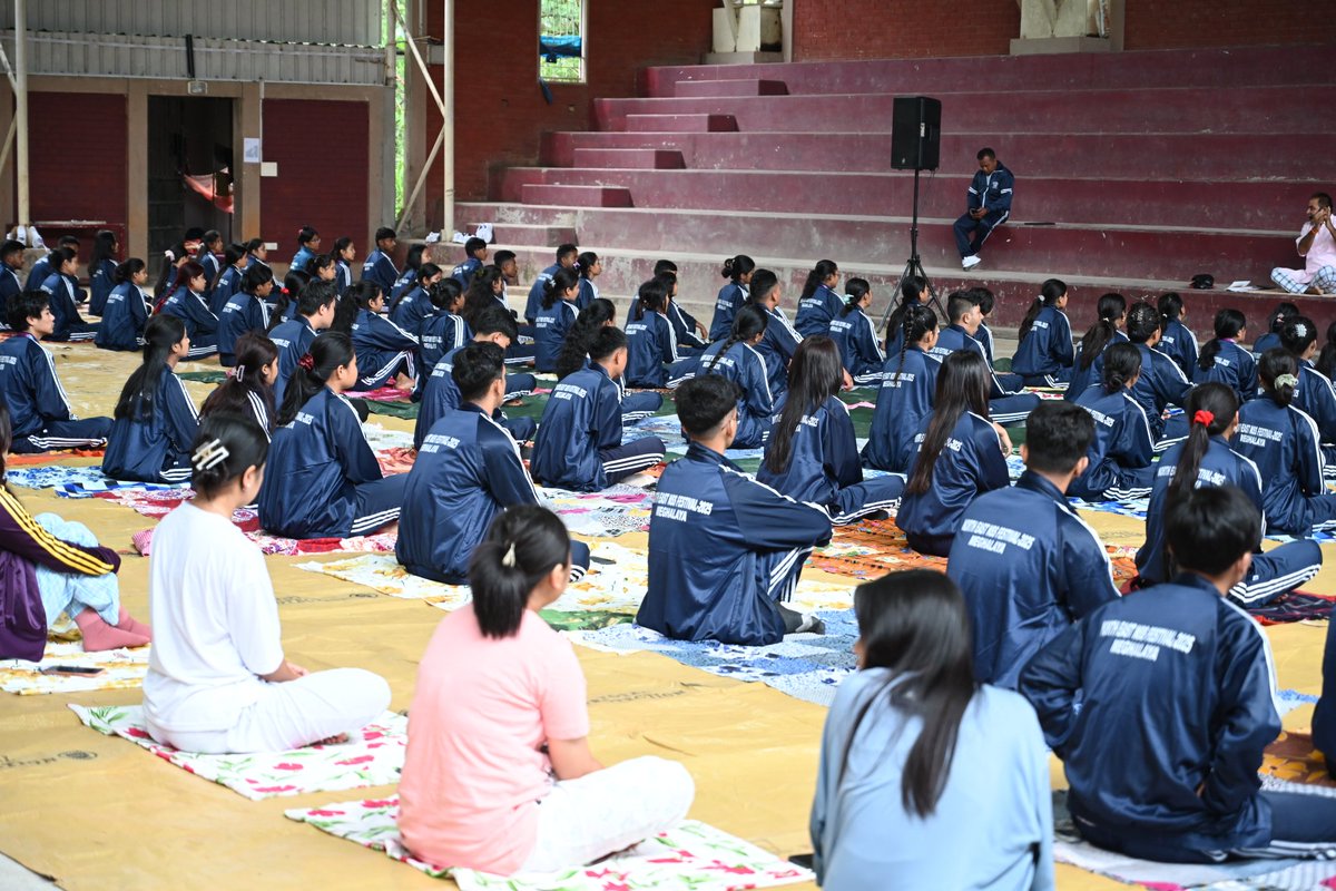 NssUcc's tweet photo. Day 2 highlights of NSS NE Youth Fest at UCC. The morning stared off with Yoga, then insightful Technical sessions on Environmental Conservation and Crime &amp; Youth followed by mesmerising Cultural Program to end the evening. @nss_rdguwahati @CellNehu @SNONSSMeghalay @_NSSIndia https://t.co/Up4qjl4PCA