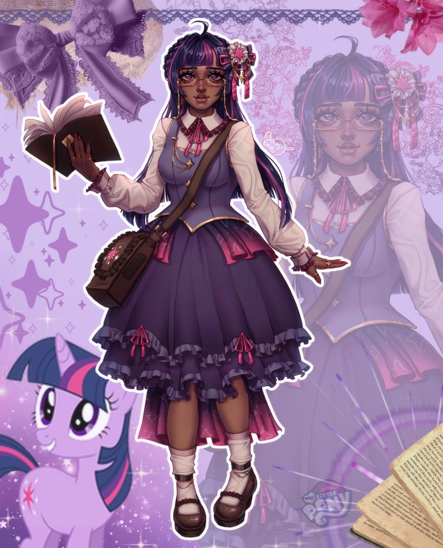 Lolita Twilight Sparkle✨💜Did this design for my latest youtube video! c:
#mylittlepony #jfashion