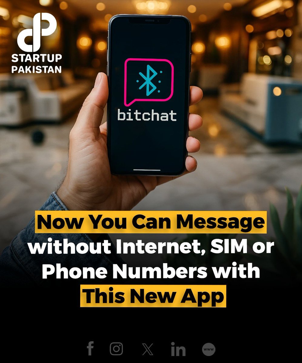 PakStartup's tweet photo. Now You Can Message without Internet, SIM or Phone Numbers with This New App.

Read More: https://t.co/U3xdQXpWHf

#OfflineMessaging #MeshNetwork #TechInnovation #NoSIMNeeded #DisasterTech #SecureMessaging https://t.co/sadagG6KOO
