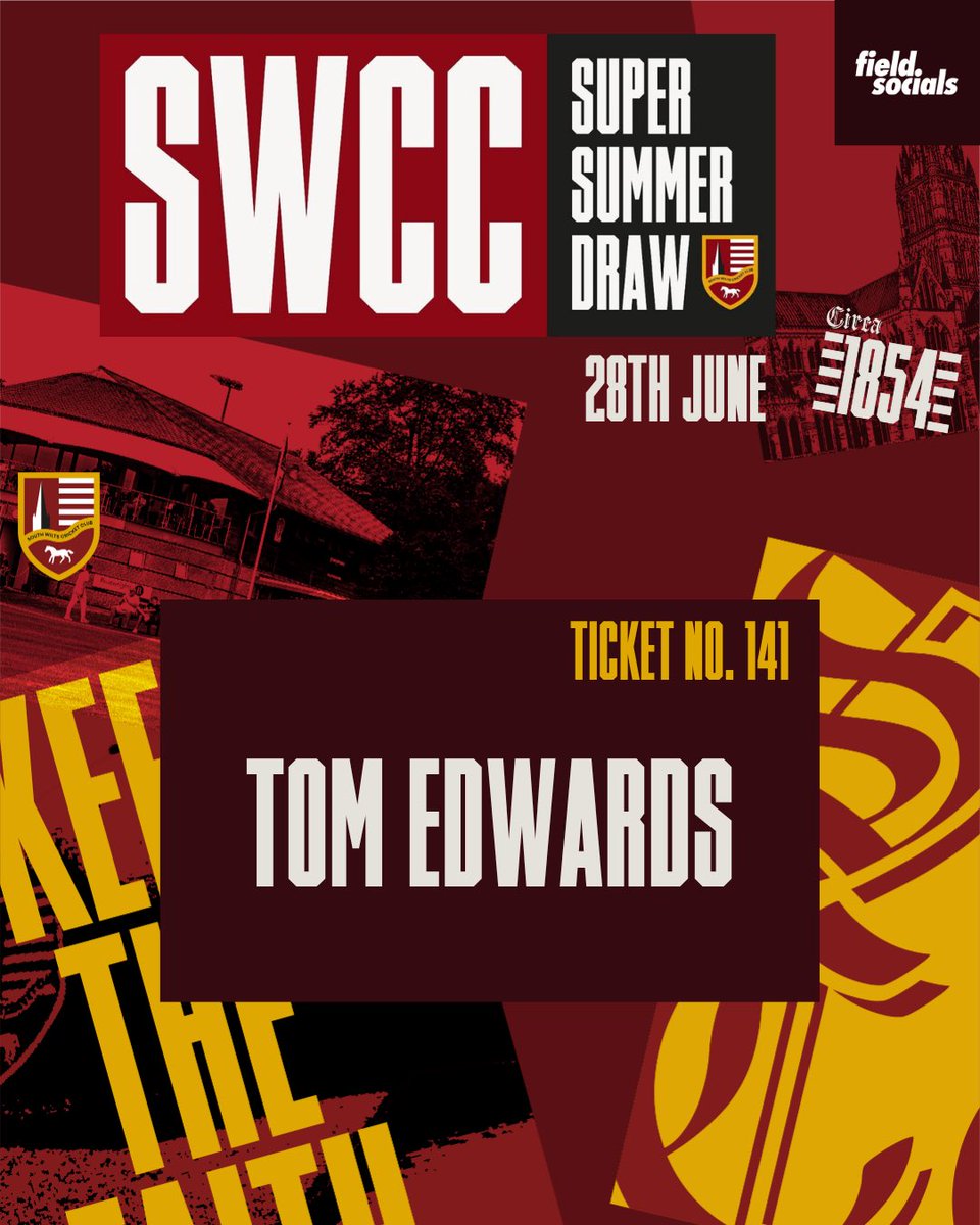 🎉 SWCC Super Summer Draw – This Week’s Winner! 🎉

Our Super Summer Draw took place on Saturday 28th June, and we have another lucky winner!

Congratulations to Tom Edwards, whose ticket number 141 was drawn at random and wins the first £500 prize 👏